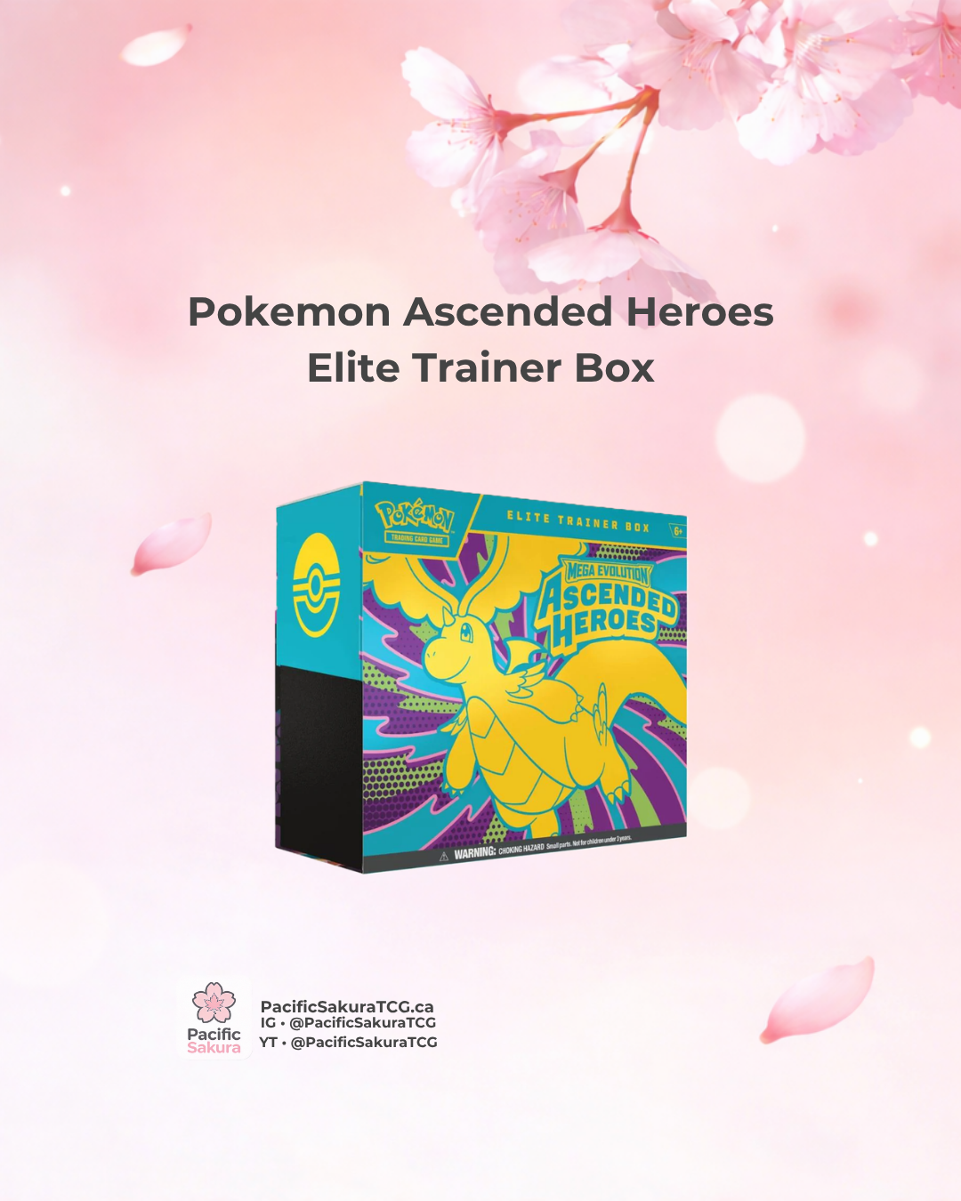 Pokémon Ascended Heroes Elite Trainer Box (ETB) | Pacific Sakura