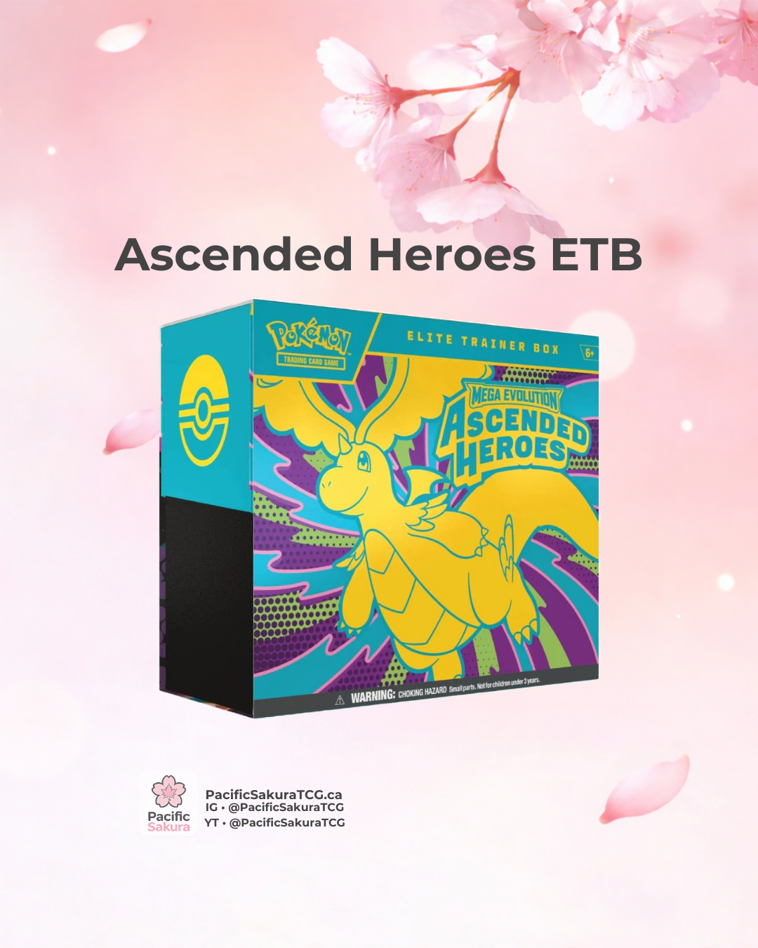 Pokmon Ascended Heroes Elite Trainer Box (ETB) | Pacific Sakura Pokmon Ascended Heroes Elite Trainer Box (ETB) | Pacific Sakura