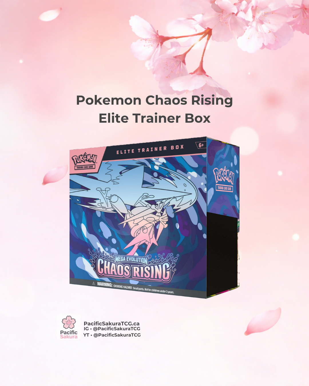 Pokemon Mega Evolution Chaos Rising English Elite Trainer Box (ETB)