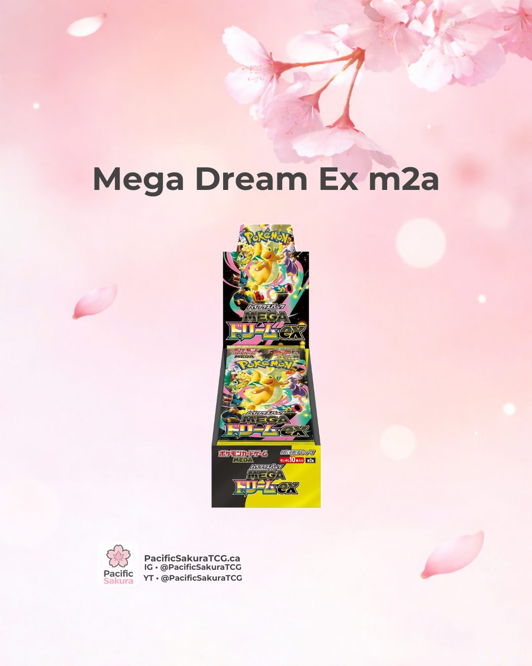Mega Dream ex m2a Japanese Booster Box Sealed | Pacific Sakura Mega Dream ex m2a Japanese Booster Box Sealed | Pacific Sakura